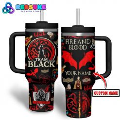 House of the Dragon Team Black Customized Stanley Tumbler