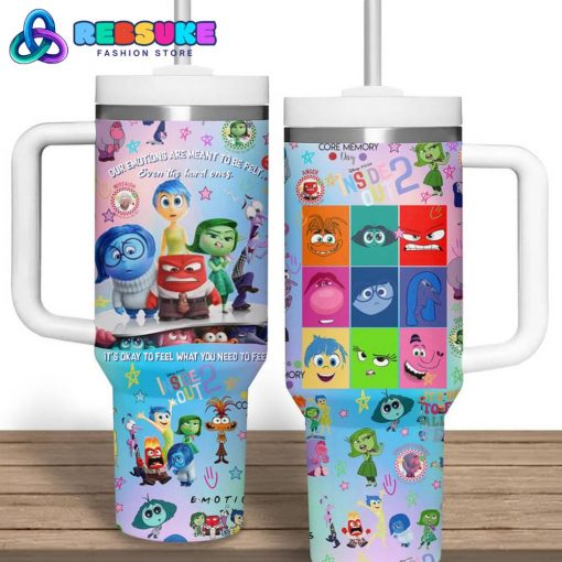 Inside Out 2 It’s Okay To Feel All The Feels Colorful Stanley Tumbler