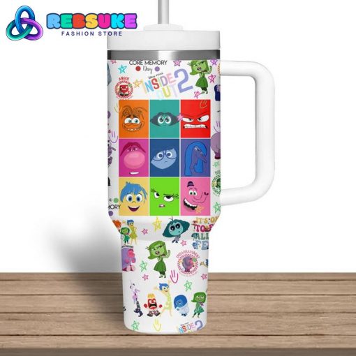 Inside Out 2 It’s Okay To Feel All The Feels White Stanley Tumbler