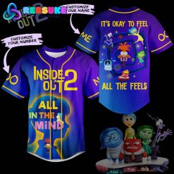 Inside Out 2 Its Okay To Feel Customized Baseball Jersey