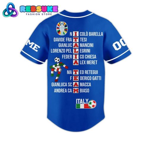 Italia Team UEFA Euro 2024 Customized Baseball Jersey