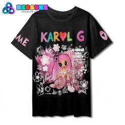 Karol G Singer Custom Name Black Shirt