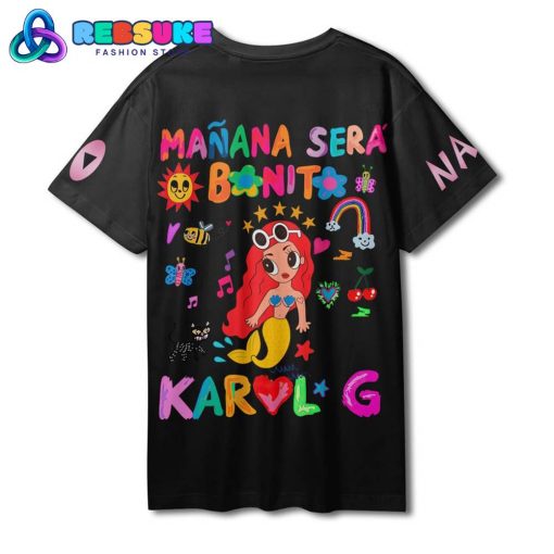 Karol G Singer Custom Name Black Shirt