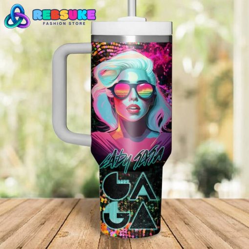 Lady Gaga Colorful Custom Name Stanley Tumbler