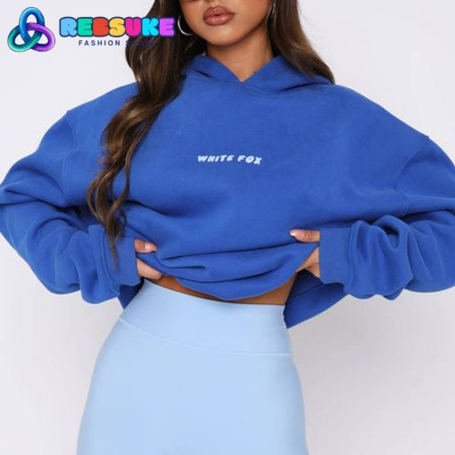 Leisure Series Oversized Hoodie Cobalt White Fox