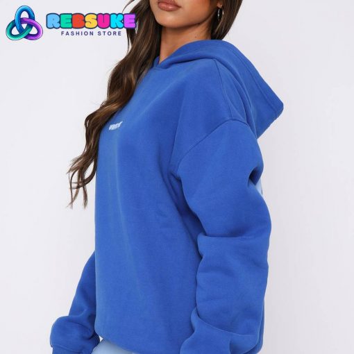 Leisure Series Oversized Hoodie Cobalt White Fox