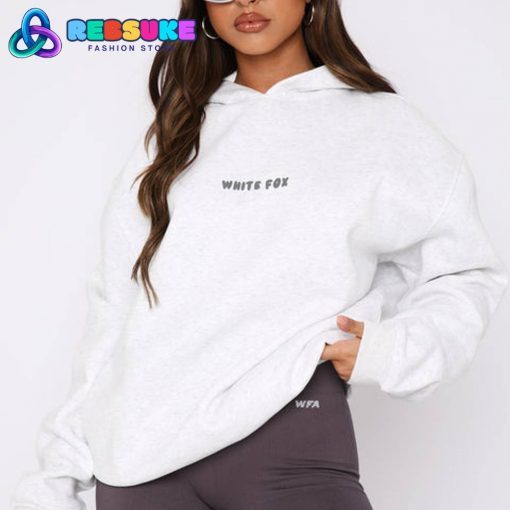 Leisure Series Oversized Hoodie Glacier Grey White Fox