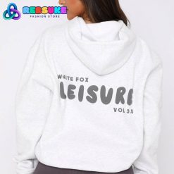 Leisure Series Oversized Hoodie Glacier Grey White Fox