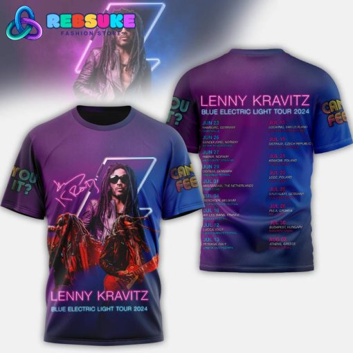 Lenny Kravitz Blue Electric Light Tour 2024 Shirt