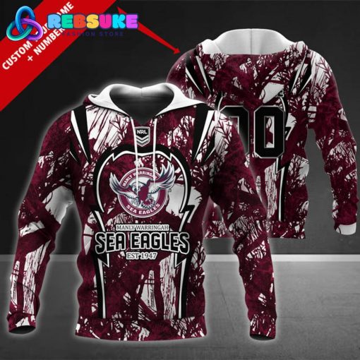 Manly Warringah Sea Eagles NRL Personalized Hoodie