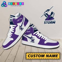 Melbourne Storm NRL Custom Name Nike Air Jordan 1