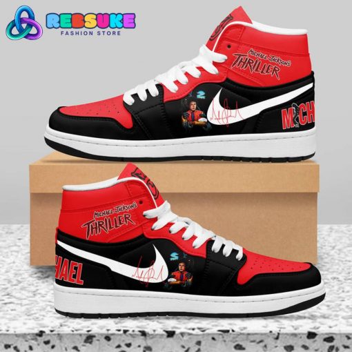 Michael Jackson Thriller Black Red Nike Air Jordan 1