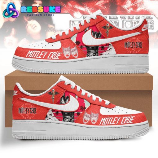 Motley Crue American Band Red Nike Air Force 1