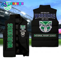 New Zealand Warriors NRL Sleeveless Puffer Down Vest
