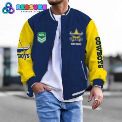 North Queensland Cowboys NRL Custom Name Baseball Jacket