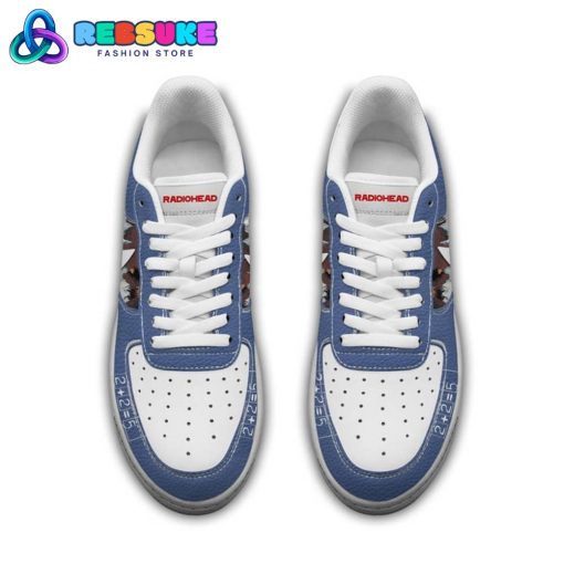 Radiohead English Rock Band Nike Blue Air Force 1