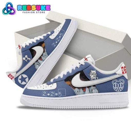 Radiohead English Rock Band Nike Blue Air Force 1