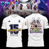 Real Madrid 15 Time Champions UCL Blue Shirt