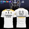 Real Madrid 15 Time Champions UCL Blue Shirt