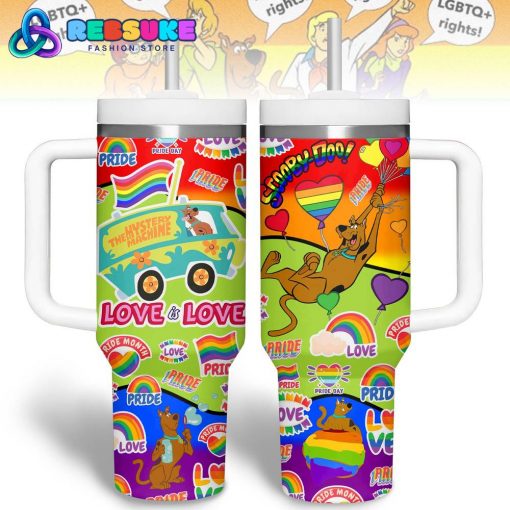 Scooby-Doo Pride Love Is Love Stanley Tumbler