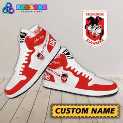St. George Illawarra Dragons NRL Custom Name Nike Air Jordan 1