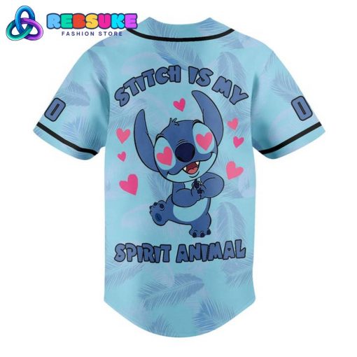 Stitch Is My Spirit Animal Customized Baseball Jersey