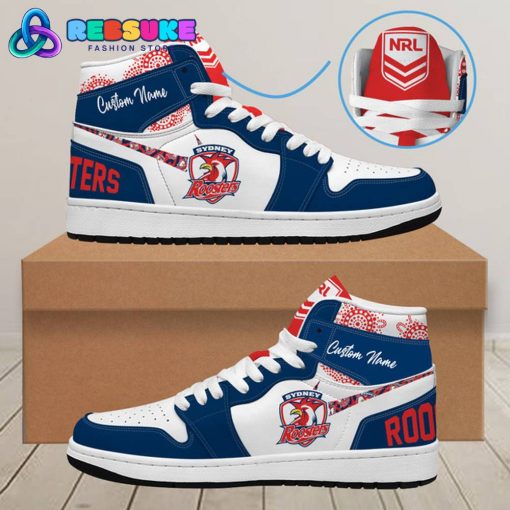 Sydney Roosters NRL Custom Name Nike Air Jordan 1