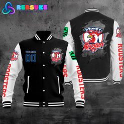Sydney Roosters NRL Personalized Baseball Jacket