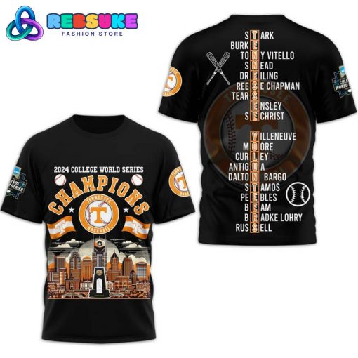 Tennessee Volunteers 2024 Champions Black Shirt