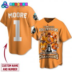 Tennessee Volunteers 2024 Champions Custom Name Orange Baseball Jersey