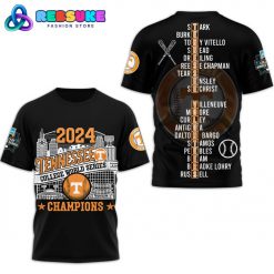 Tennessee Volunteers 2024 College World Series Champions Black Shirt