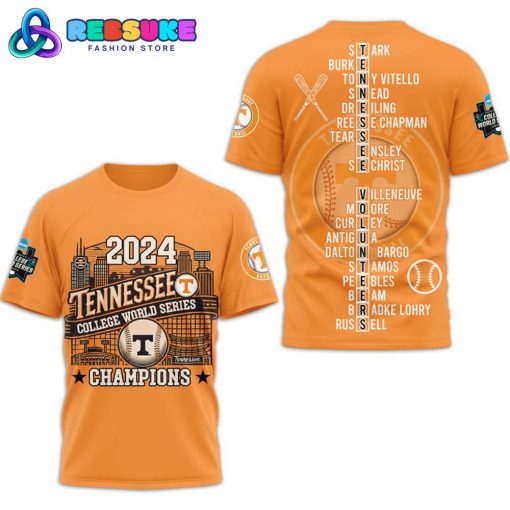 Tennessee Volunteers 2024 College World Series Champions Orange Shirt
