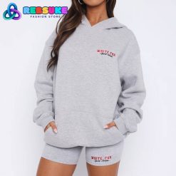 White Fox A Power Move Oversized Hoodie Grey Marle