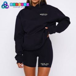 White Fox A Power Move Oversized Hoodie Navy