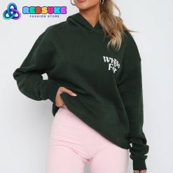White Fox All You Need Is Love Hoodie Forest Green