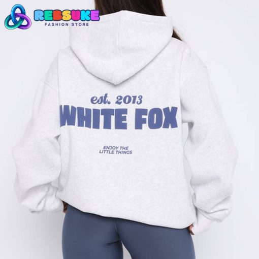 White Fox As You Please Oversized Hoodie Grey Marle