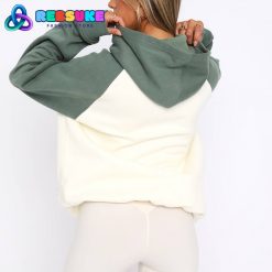 White Fox Caught Up On It Oversized Hoodie Cream