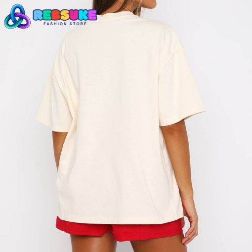 White Fox Dreaming Of Glory Oversized Tee Cream