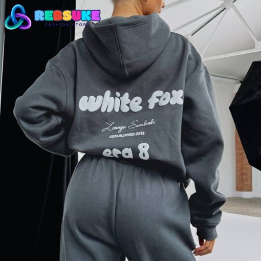 White Fox Era 8 Oversized Hoodie Fossil