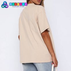 White Fox Flying High Oversized Tee Sand