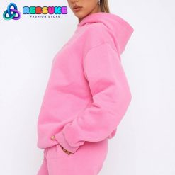 White Fox Future Forward Oversized Hoodie Candy Pink