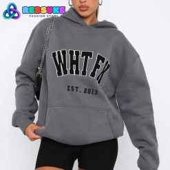 White Fox Give It Away Oversized Charcoal Hoodie