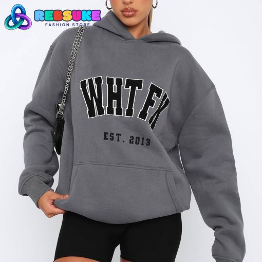 White Fox Give It Away Oversized Hoodie Charcoal