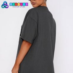 White Fox Give It Away Oversized Tee Charcoal