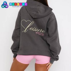 White Fox Hearts Not In It Oversized Hoodie Volcanic
