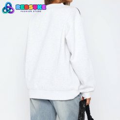 White Fox Here For You Oversized Sweater Grey Marle
