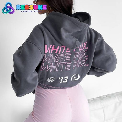 White Fox In Transit Oversized Hoodie Volcanic