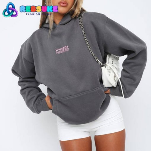 White Fox In Transit Oversized Volcanic Hoodie