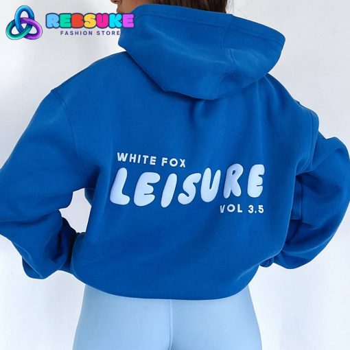 White Fox Leisure Series Oversized Cobalt Hoodie