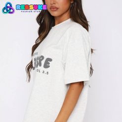 White Fox Leisure Series Oversized Tee Glacier Grey